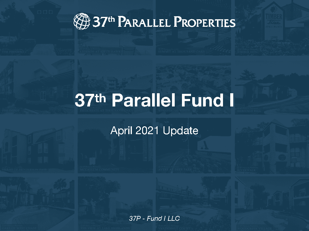 invest in commercial real estate, 37th Parallel Properties Fund