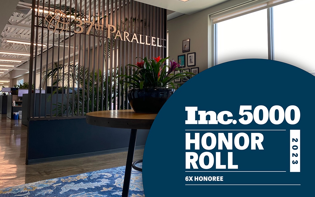 Inc. 5000 List Honoree, 37th Parallel Properties Named to Inc. 5000 List for Sixth Year